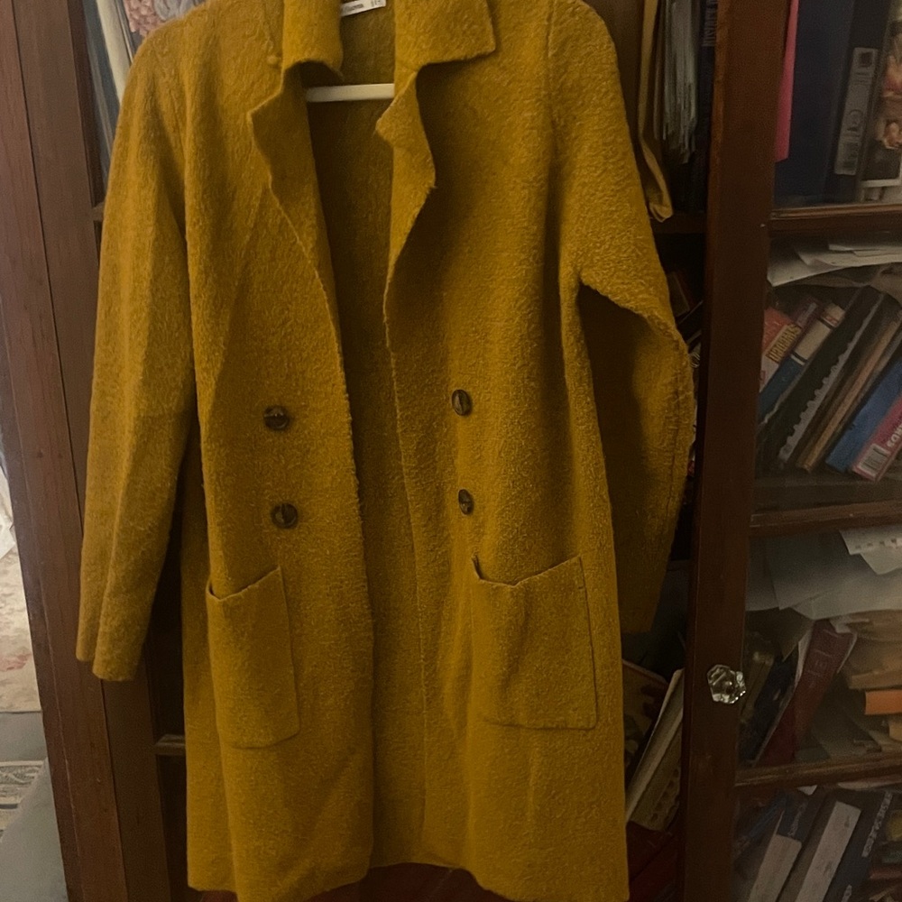 Camel brown Double-Breasted Women's Coat